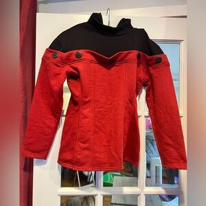 Red and Black Women's Sweatshirt